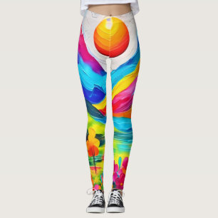 Traumhafte Bergmajestät-Malerei Leggings