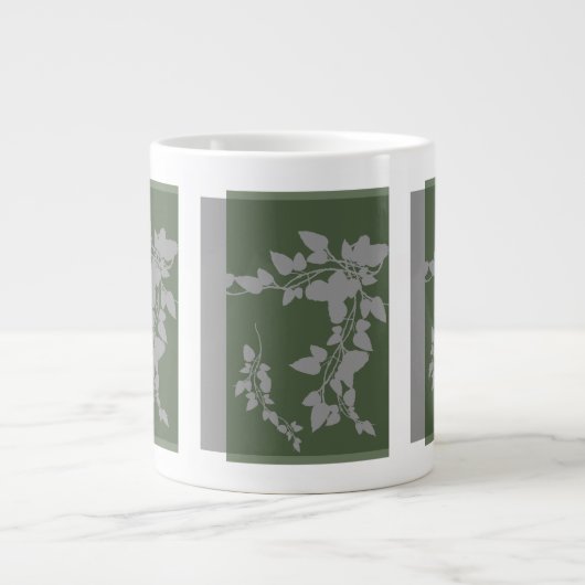 Traumhafte Blätter Jumbo-Tasse (Vorderseite)