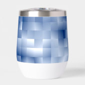 Traumhafte blaue Töne in einem quadratischen Muste (Vorderseite)