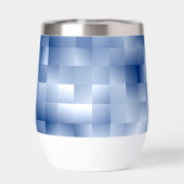 Traumhafte blaue Töne in einem quadratischen Muste (Rückseite)