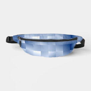 Traumhafte blaue Töne in einem quadratischen Muste Bauchtasche