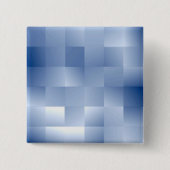 Traumhafte blaue Töne in einem quadratischen Muste Button (Vorderseite)