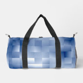 Traumhafte blaue Töne in einem quadratischen Muste Duffle Bag (Vorderseite)