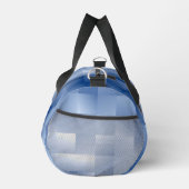 Traumhafte blaue Töne in einem quadratischen Muste Duffle Bag (Rechts)