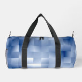 Traumhafte blaue Töne in einem quadratischen Muste Duffle Bag (Rückseite)