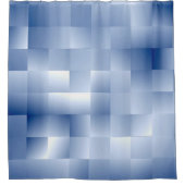 Traumhafte blaue Töne in einem quadratischen Muste Duschvorhang (Vorderseite)