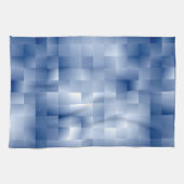 Traumhafte blaue Töne in einem quadratischen Muste Geschirrtuch (Horizontal)