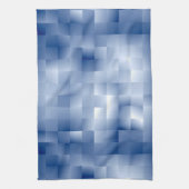 Traumhafte blaue Töne in einem quadratischen Muste Geschirrtuch (Vertikal)
