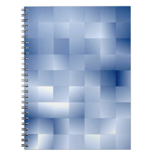 Traumhafte blaue Töne in einem quadratischen Muste Notizblock