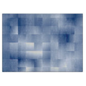 Traumhafte blaue Töne in einem quadratischen Muste Schneidebrett (Vorderseite)