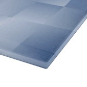 Traumhafte blaue Töne in einem quadratischen Muste Schneidebrett (Ecke)