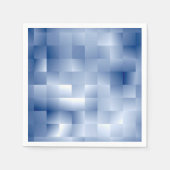 Traumhafte blaue Töne in einem quadratischen Muste Serviette (Vorderseite)