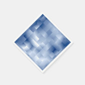 Traumhafte blaue Töne in einem quadratischen Muste Serviette (Ecke)