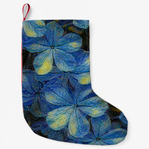 Traumhafte Blume im Vincent Van Gogh Art Stil. Art Kleiner Weihnachtsstrumpf