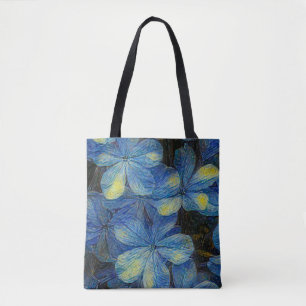 Traumhafte Blume im Vincent Van Gogh Art Stil. Art Tasche