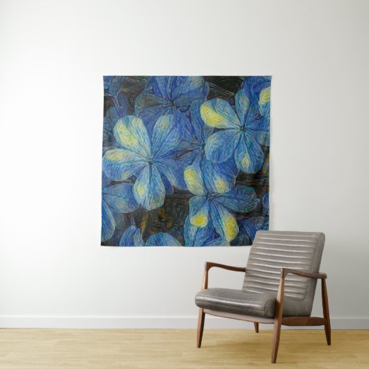 Traumhafte Blume im Vincent Van Gogh Art Stil. Art Wandteppich (Beispiel (Horizontal))