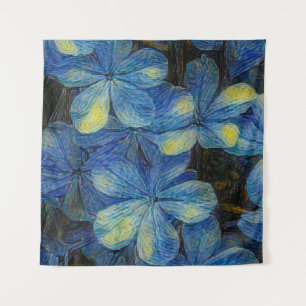 Traumhafte Blume im Vincent Van Gogh Art Stil. Art Wandteppich