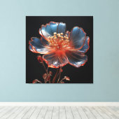 Traumhafte Blume Leinwanddruck (Insitu (Holzboden))