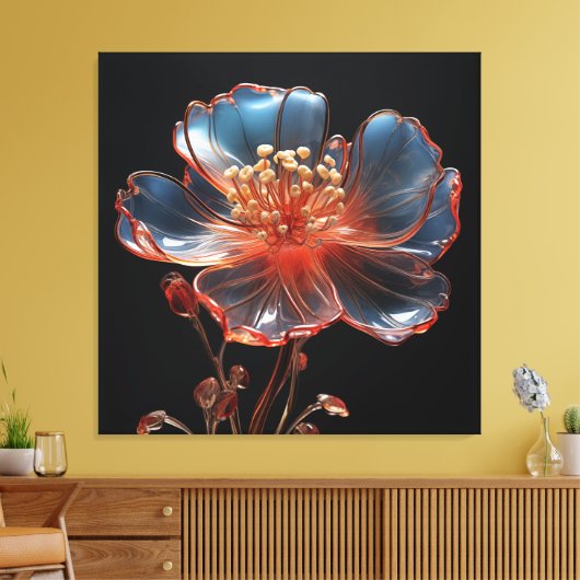 Traumhafte Blume Leinwanddruck (Insitu (Wohnzimmer))