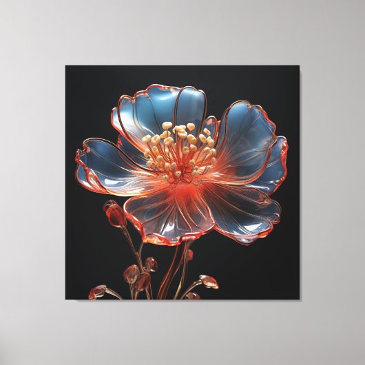 Traumhafte Blume Leinwanddruck (Vorderseite)