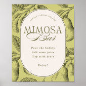 Traumhafte Brautparty Mimosa-Bar Poster (Vorne)