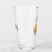 Traumhafte Dekoration mit Kürbis und Blätter Glas (Rechts)