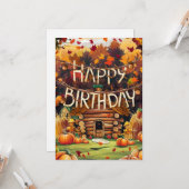 Traumhafte Farben wünschen Herbst Herbst glücklich Karte (Vorderseite/Rückseite Beispiel)