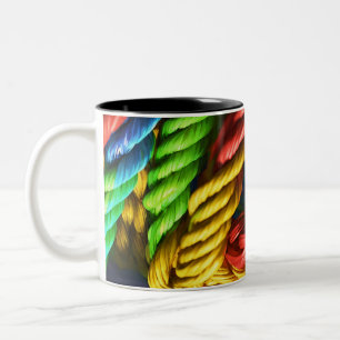 Traumhafte farbenfrohe Tasse