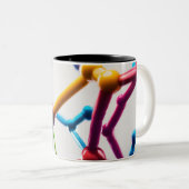 Traumhafte farbenfrohe Tasse (VorderseiteRechts)