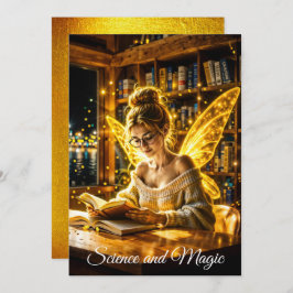 Traumhafte Feenbrille und Bücher Einladung