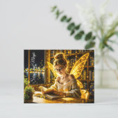 Traumhafte Feenbrille und Bücher Postkarte (Stehend Vorderseite)