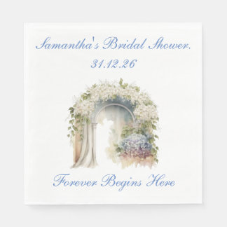 Traumhafte florale Hochzeitsservietten  Serviette