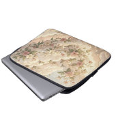 Traumhafte florale Wolken Kirschblüte  Laptopschutzhülle (Vorne Knopf)