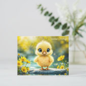 Traumhafte, goldgelbe Hellkunst Postkarte (Stehend Vorderseite)