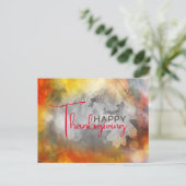 Traumhafte Herbstblätter-Erntedank-Meldung Postkarte (Stehend Vorderseite)