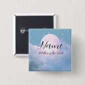 Traumhafte himmlische Hochzeit in Mondlicht gebade Button (Vorne & Hinten)