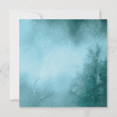 Traumhafte Hochzeit mit Mohnblumen, Rot und Türkis Einladung (Rückseite)