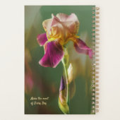 Traumhafte Iris-Blumen-Foto-Kunst mit Monogramm (k Planer (Rückseite)