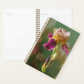 Traumhafte Iris-Blumen-Foto-Kunst mit Monogramm (k Planer (Anzeige)
