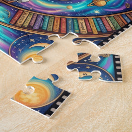 Traumhafte Kosmische Bibliotheks-Puzzle Puzzle