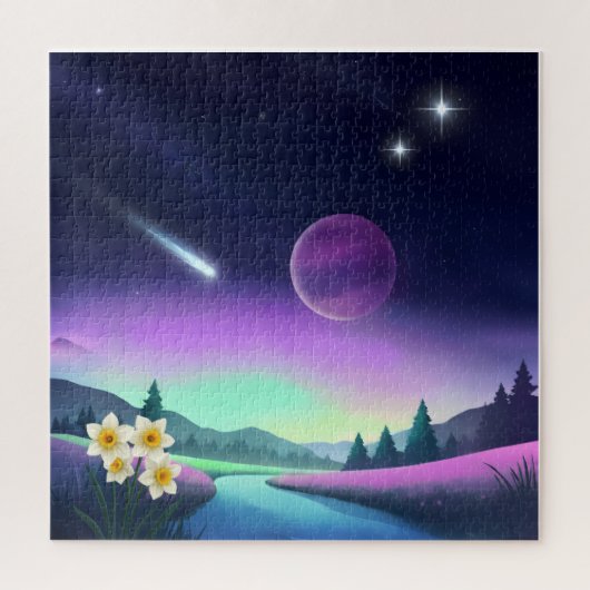 Traumhafte kosmische Landschaft Puzzle (Vertikal)