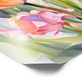 Traumhafte Landschaft mit blühenden Blume Fotodruck (Ecke)