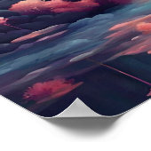 Traumhafte Landschaft Surrealismus Print Poster (Ecke)