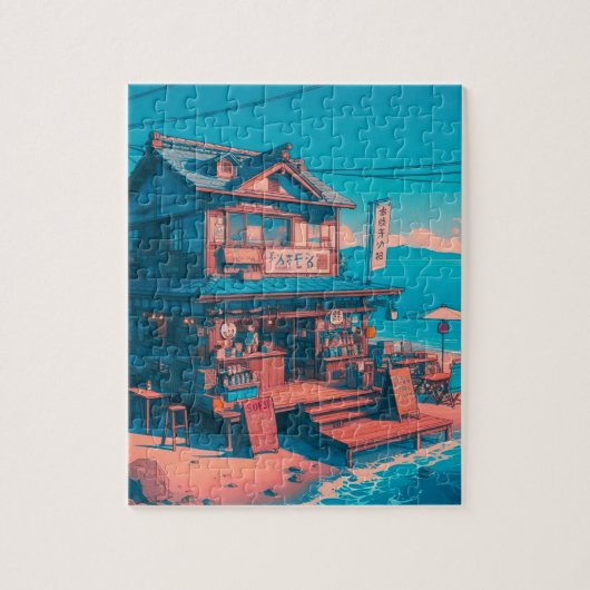 Traumhafte Lofi-Strandträume Puzzle (Vertikal)
