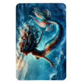 Traumhafte Meerjungfrau Fantasy-Kreatur Magnet (Vertikal)