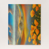 Traumhafte Mohnblumen Digitale Kunst Puzzle (Vertikal)