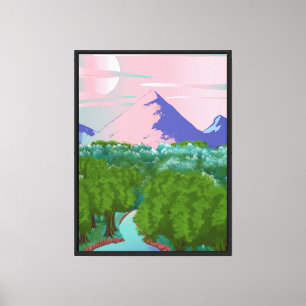 Traumhafte Natur-Landschaftswandkunst Leinwanddruck