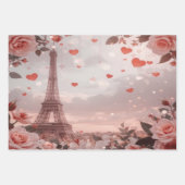 Traumhafte Pariser Romanze: Eiffelturm Geschenkpapier Set (Vorderseite 3)