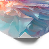 Traumhafte Pastell-Couture-Kleid Kunst Poster (Ecke)