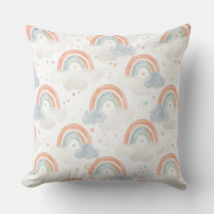 Traumhafte Pastell-Regenbogen-Kinderzimmer-Kissen Kissen